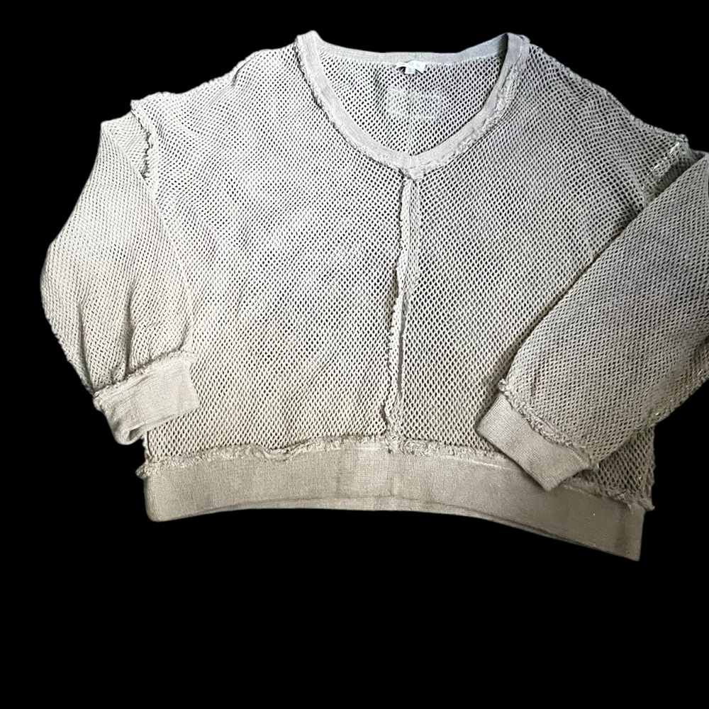 POL Long Sleeve Mesh Top